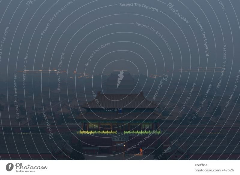 forbidden city photo Beijing China Town City life Cinese architecture Temple Park Tree Forbidden city north gate Night shot