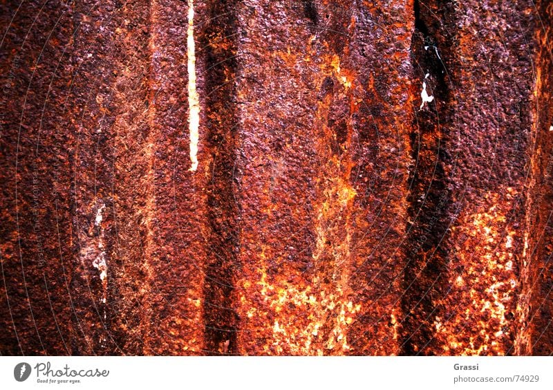 Rusty Close-up Surface coating Wreck Scrap metal Red Consumed Derelict Detail Macro (Extreme close-up) rusty holes corrosion damage pitting corrosion corroded