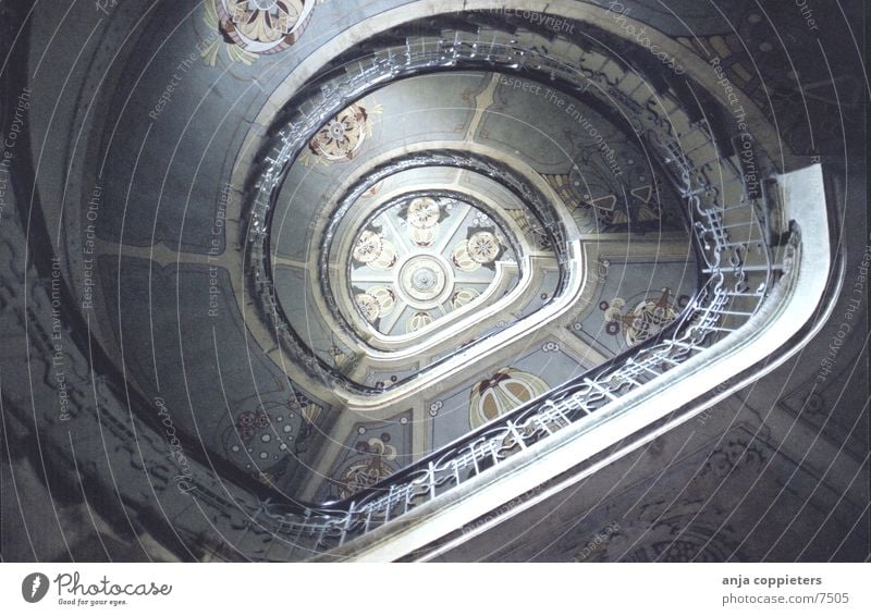 Up The Stairs Art nouveau Rotate Rotation Riga Latvia Architecture Swirl Baltic region