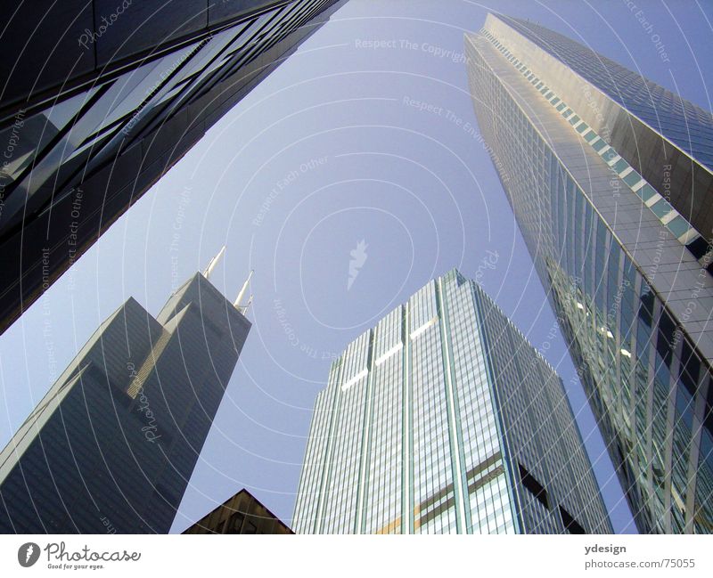 Chicago House (Residential Structure) High-rise Sears Tower Americas Worm's-eye view Sky skyscraper USA