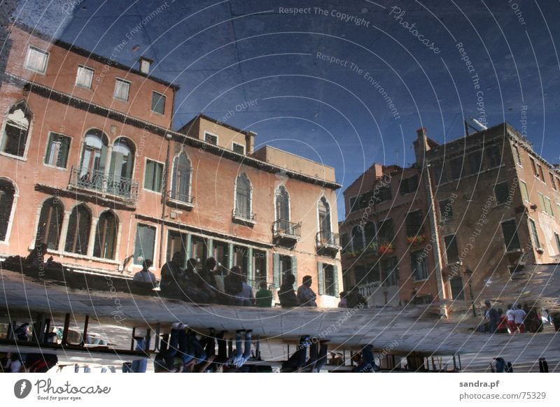 Mirrored World I Venice Expensive Go under Vacation & Travel Tourism Balcony Europe Italy House (Residential Structure) Clouds Window Reflection Full Wet Puddle