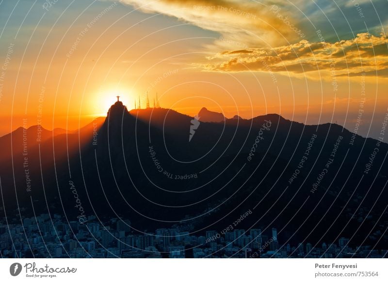 Rio de Janeiro 18 Landscape Clouds Peak Brazil Americas South America Town Deserted Tourist Attraction Landmark Monument Moody Warm-heartedness Calm