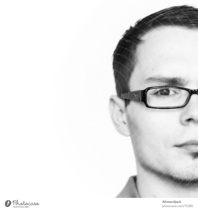 half-way jacket Person wearing glasses Short haircut Facial hair Portrait photograph Man Masculine Eyeglasses Skeptical Black Half Concentrate Agnostic