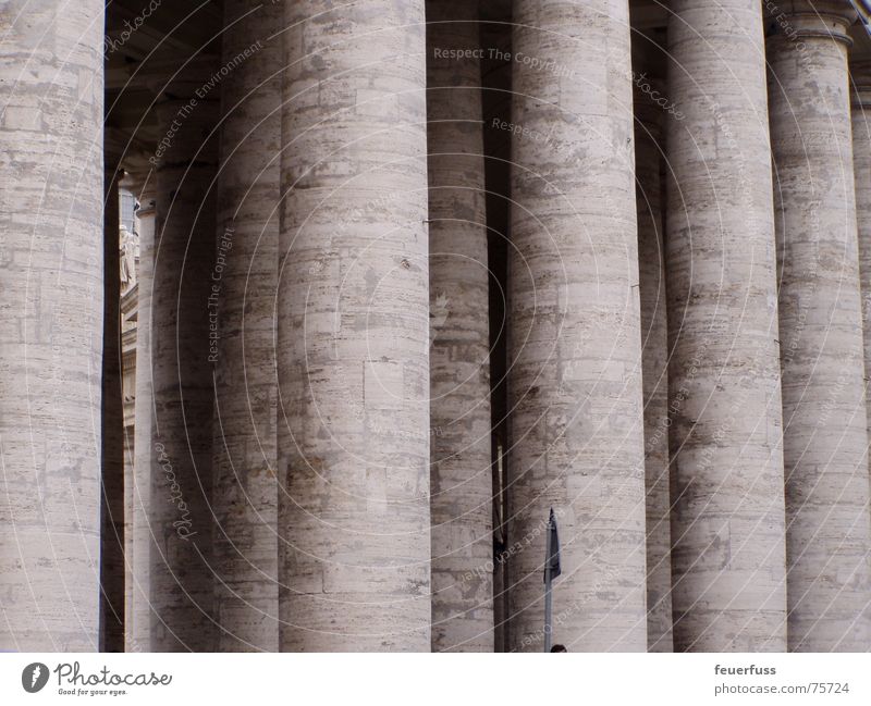 columns meeting Italy Rome Gray Round Multiple Progress Column Stone Old Many Simple Shadow Corridor