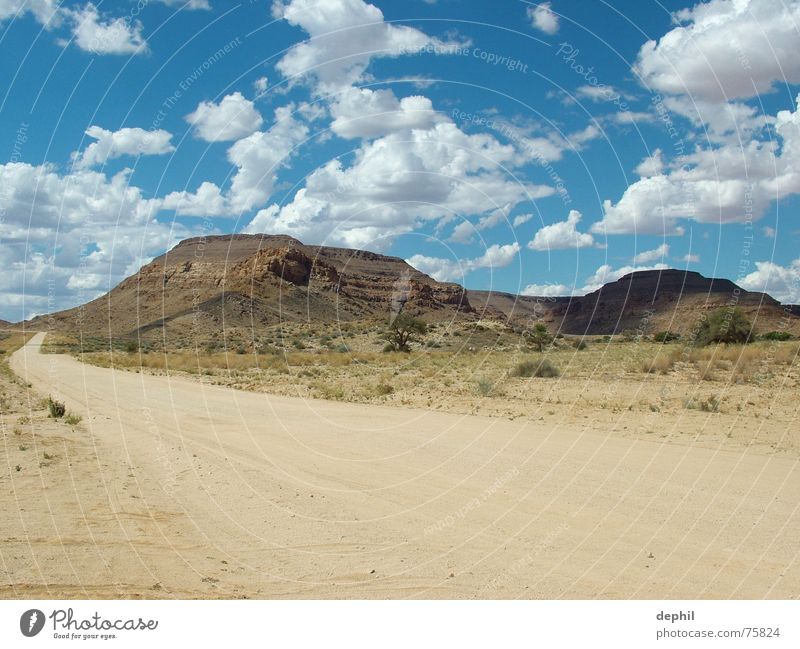 beautiful wide country Bushes Tree South Africa Steppe Physics Namibia Vacation & Travel Safari Mountain Sky Sand Street Landscape Warmth ai-ais hot springs