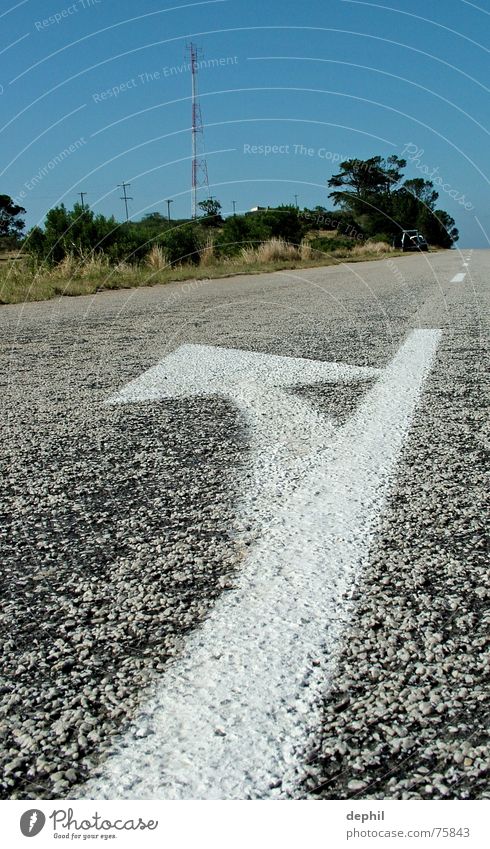 have a break... Ground markings Traffic lane South Africa Street Arrow Landscape eastern cape