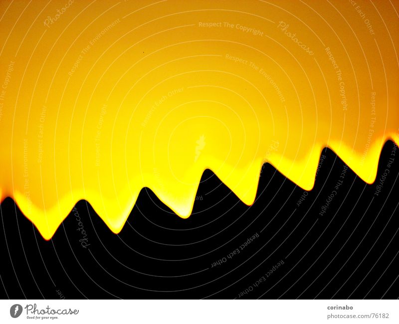 nature? Sunset Abstract Black Mountain Nature Orange Sky Landscape