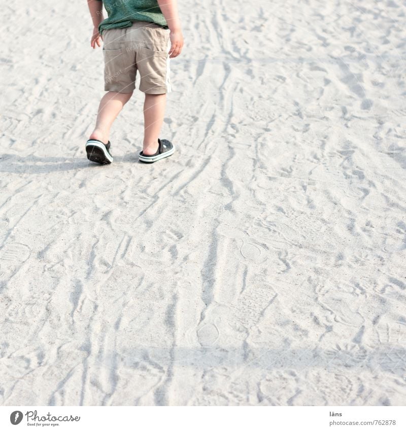 mama... I'm coming Human being Masculine Child Toddler Boy (child) Infancy 1 Environment Nature Landscape Sand Summer Coast Beach Movement Walking Trust