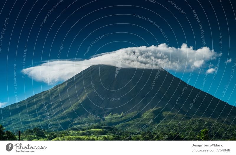 Costa Rica - Arenal Volcano Environment Nature Landscape Elements Earth Fire Sky Clouds Virgin forest Tourist Attraction Adventure Exotic Concern Colour photo