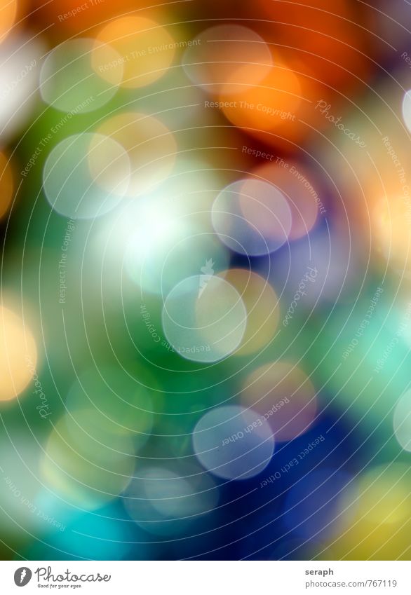 Spots of light Stage lighting Light Abstract Arrangement Blur Decoration twinkling Shallow depth of field Joy Circle Colour Multicoloured Entertainment Fresh