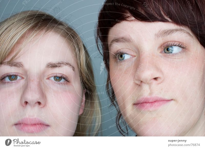 Hmm,what was that? Boredom Portrait photograph Human being Woman Looking Face Eyes Multicoloured color