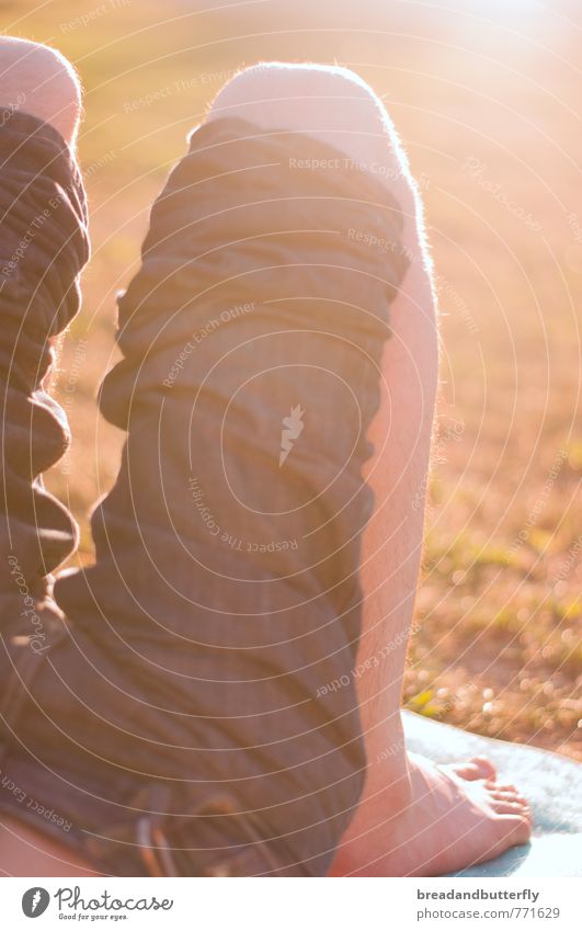 sunbathe Summer Sun Sunbathing Human being Masculine Legs 1 Beautiful weather Warmth Pants Relaxation To enjoy Dream Thin Contentment Joie de vivre (Vitality)