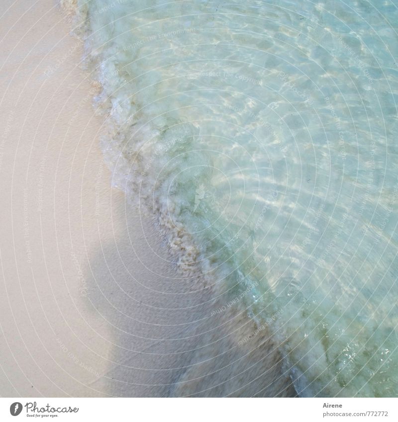 Summery lightness Nature Elements Sand Water Coast Beach Ocean Atlantic Ocean Bright Wet Blue Pink Purity Relaxation Ease Delicate Light blue Pale blue Easy