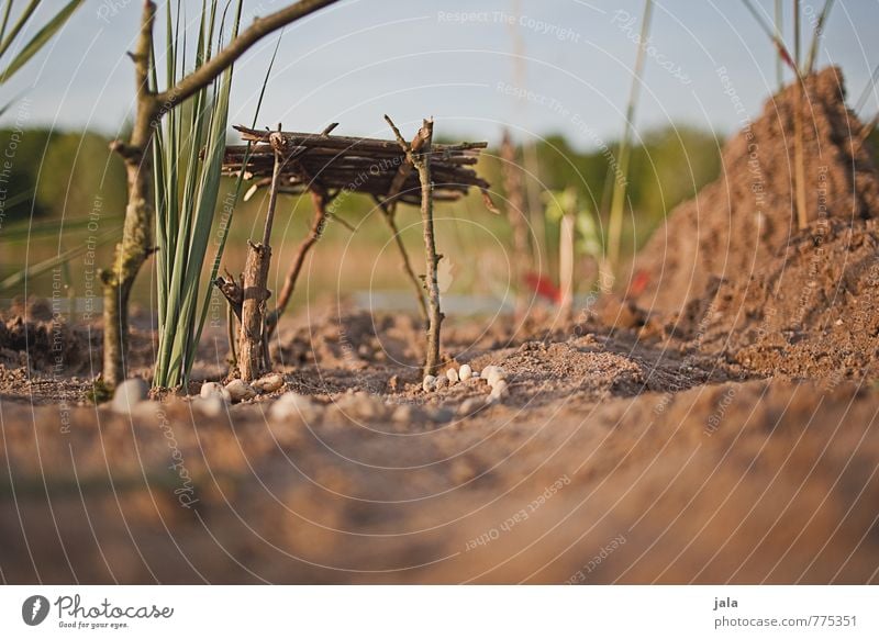 construction site Nature Landscape Plant Sand Sky Lakeside Hut Manmade structures Esthetic Good Uniqueness Colour photo Exterior shot Deserted Day