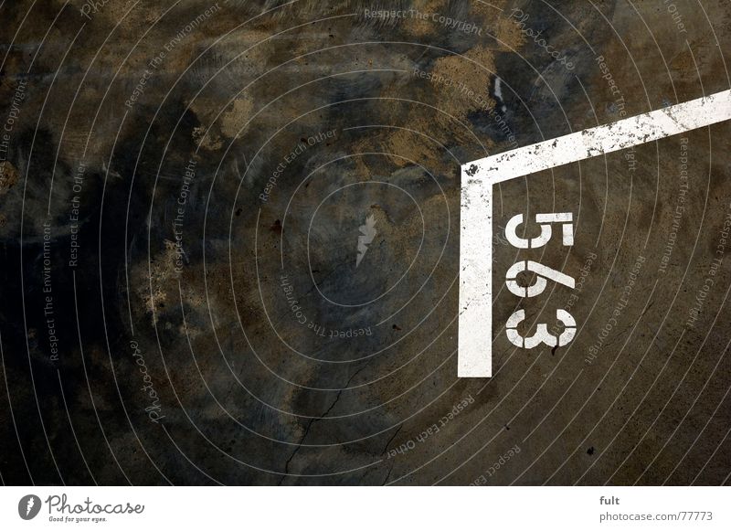 parking lot563 Parking lot Digits and numbers White 5663 mark Line Corner