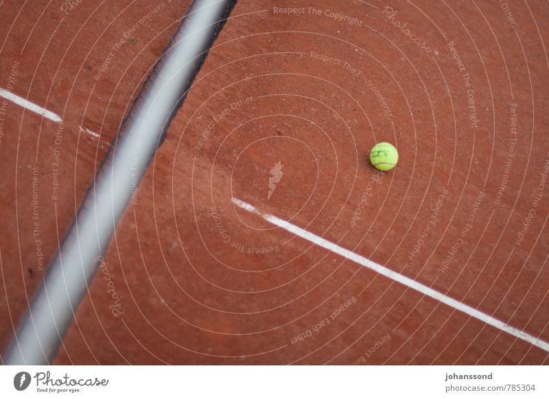 Tennis court 2 Ball Net Line Sand Orange Abstract Sports Leisure and hobbies Wimbledon Parking Calm Forget Playing Fitness Yellow Converse rooms