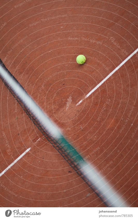 Tennis court 1 Ball Net Line Sand Orange Abstract Sports Leisure and hobbies Wimbledon Parking Calm Forget Playing Fitness training Yellow Converse