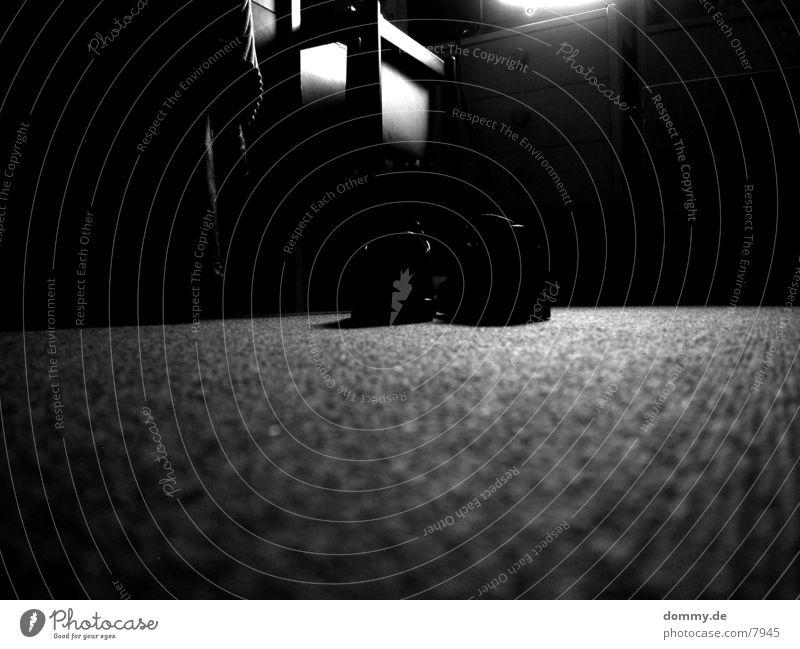 shed Footwear Long exposure Living or residing Desk very much television Black & white photo kaz