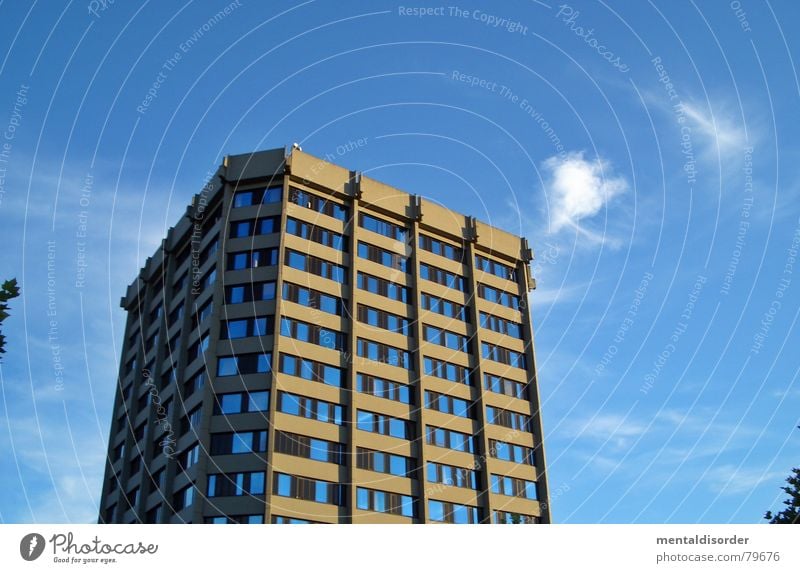 Blue Tower Lake Beautiful weather Ziggurat Meet School building Adaptive Clouds Building Window Illuminating Manmade structures Sky White