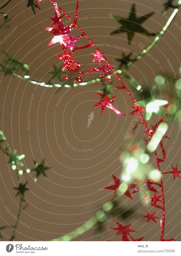 Christmas-ClimateBim Paper chain Glittering Red Green Blur Christmas & Advent Star (Symbol) Kitsch