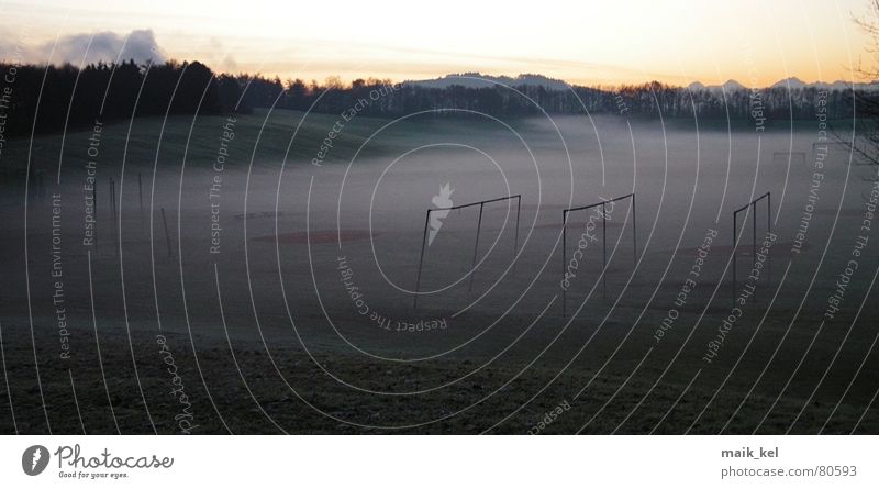 Grosse Allmend Bern Meadow Fog Moody Dark Allmend Stadium Morning Canton Bern