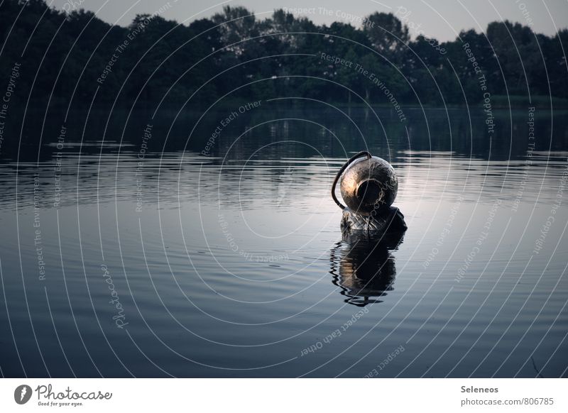 go underground Human being 1 Environment Nature Water Pond Lake Helmet Dive Wet Natural Diver diving helmet Exterior shot Morning Dawn Light Shadow Contrast