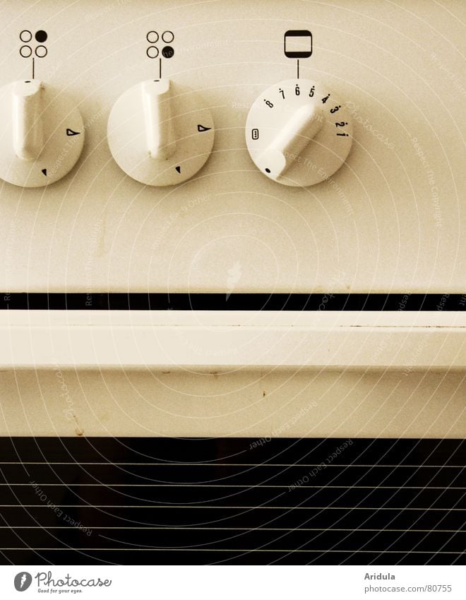 kitchen_01 Gas stove Icon Stove & Oven Physics Hot Dirty Graphic Symbols and metaphors Household Kitchen Cooking Meal Adjustment rotary knob antique white toast