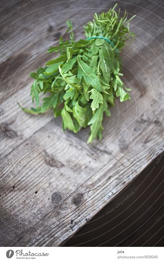 rocket salad Food Lettuce Salad Rucola Nutrition Organic produce Vegetarian diet Healthy Eating Fresh Delicious Natural Wooden table Appetite Raw vegetables