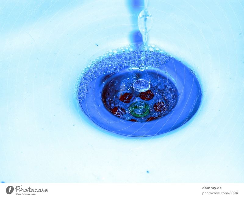 blue DRUGS Macro (Extreme close-up) Close-up Water Drops of water Blue flow kaz