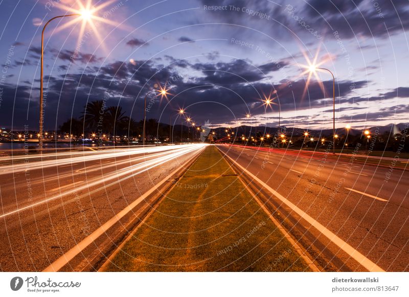 Paseo Maritimo Environment Landscape Transport Traffic infrastructure Motoring Street Vehicle Vacation & Travel Colour photo Exterior shot Deserted