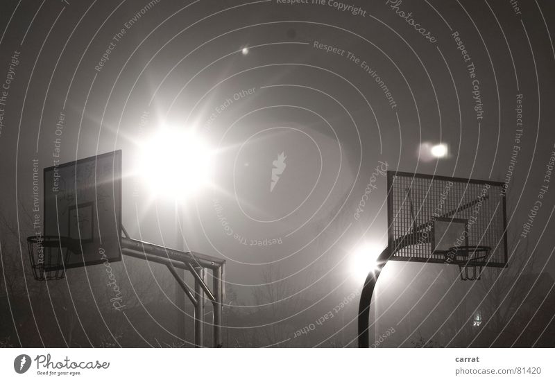 Second Goooaaal! Energized Background lighting Round Red Large Basket Black Moody Night Dark Tripod Exterior shot Long exposure Sports Playing