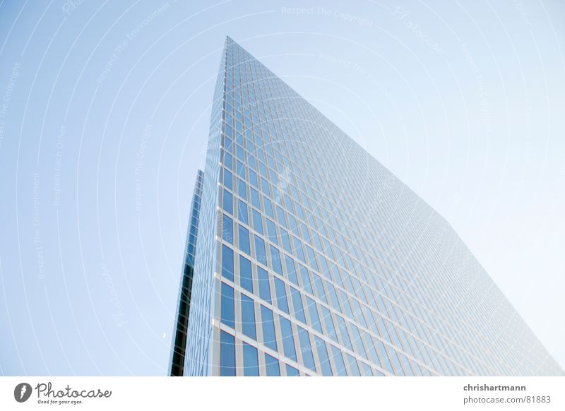 skyscraper Munich Modern Window pane Reflection bridges Glass Blue Sky highlight towers architecture