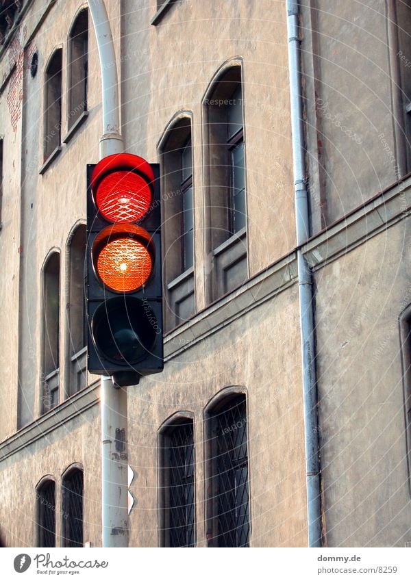 on your mark, done, ... Traffic light Red Yellow Building Services Old Fire department