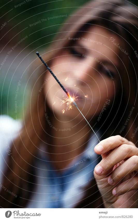 sparkler Hand Youth culture Event Kitsch Odds and ends Sparkler Firecracker Illuminate Glow Colour photo Exterior shot Close-up Detail Day