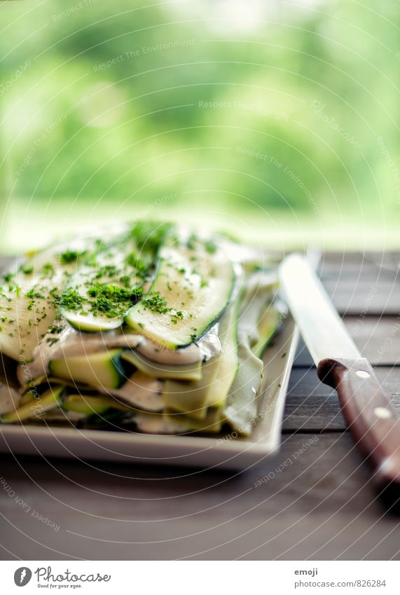 courgette lasagna Vegetable Dough Baked goods Nutrition Lunch Organic produce Vegetarian diet Knives Fresh Healthy Delicious Green Zucchini Lasagne