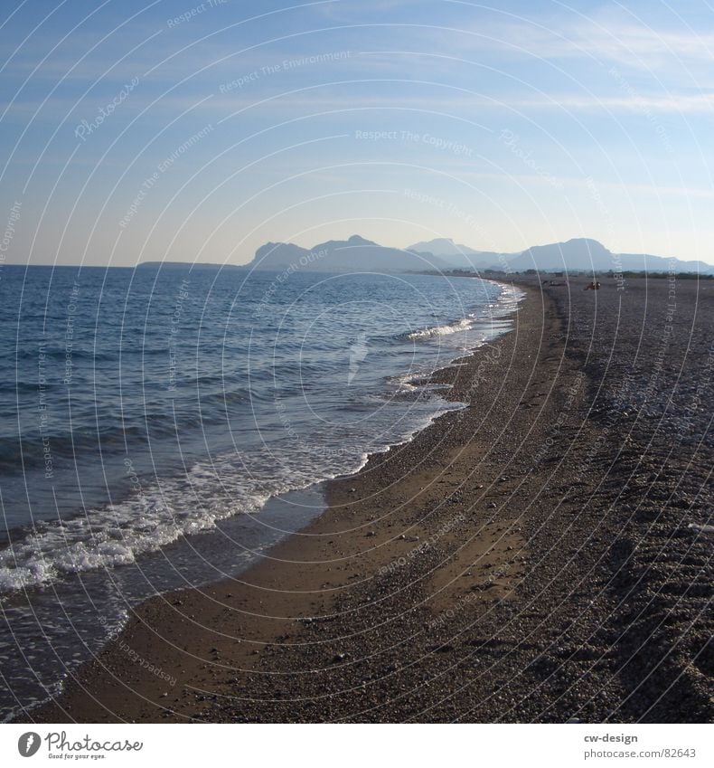 A day at the sea Sunbathing Lake Beach Sandbank Multiple Summer vacation time Waterway Gush of water Bathing place Sunrise Sunset Undulation Dike Waves