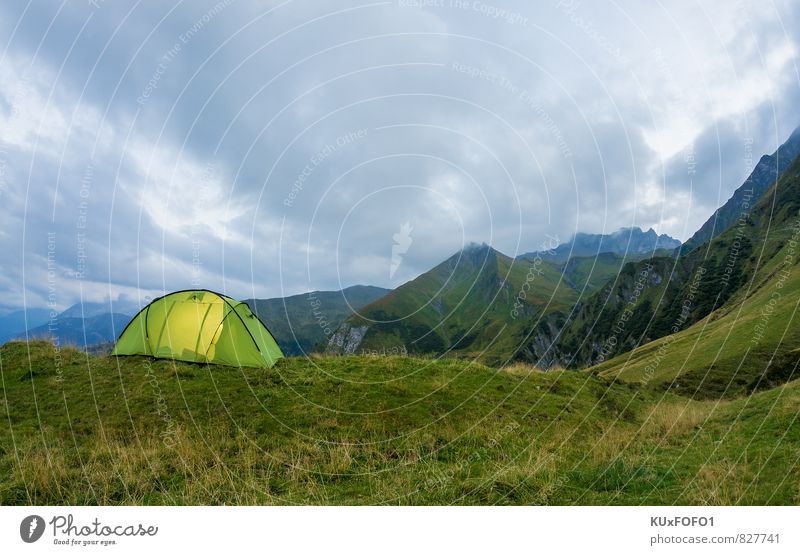 mountain overnight stay Athletic Fitness Leisure and hobbies Tourism Trip Camping Mountain Hiking Nature Landscape Plant Earth Sky Clouds Storm clouds Summer