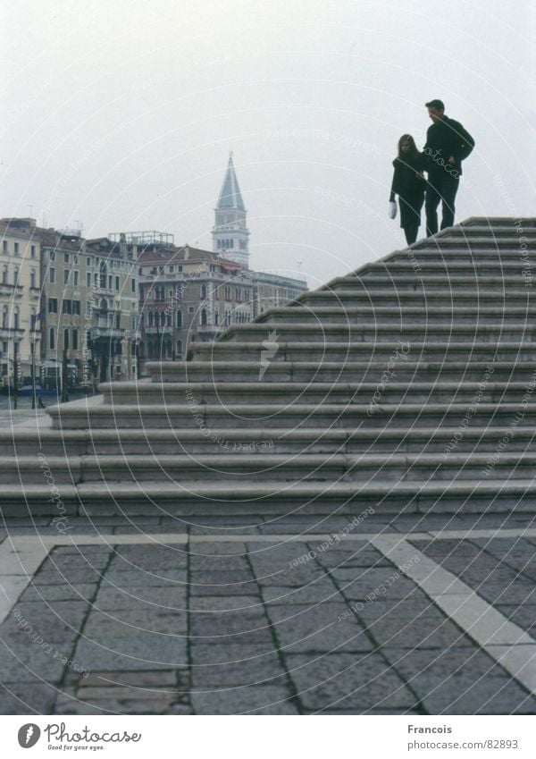 Campanile San Marco Basilica San Marco Venice Church spire House of worship 2 persons Couple Venezia Italy Stairs Tower Sewer Vacation & Travel Tourism In pairs