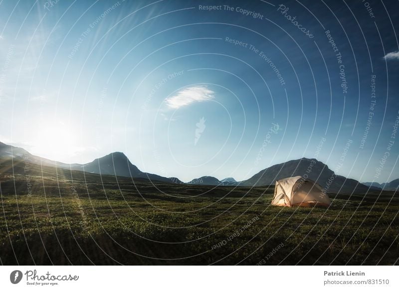 Midnight Sun V Well-being Contentment Senses Relaxation Calm Trip Adventure Far-off places Freedom Expedition Camping Environment Nature Landscape Elements