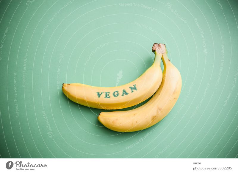 If Adam and Eve had continued to eat bananas ... Food Fruit Nutrition Breakfast Organic produce Vegetarian diet Diet Lifestyle Style Healthy Eating Stamp Sign