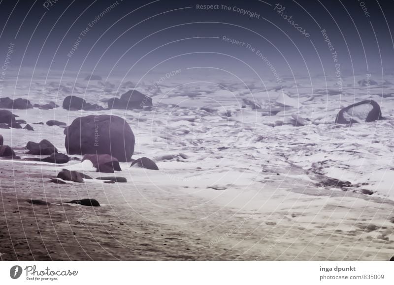 ice age Environment Nature Landscape Plant Elements Earth Sand Sky Winter Climate Climate change Ice Frost Snow Coast Ocean Island North Sea Mud flats