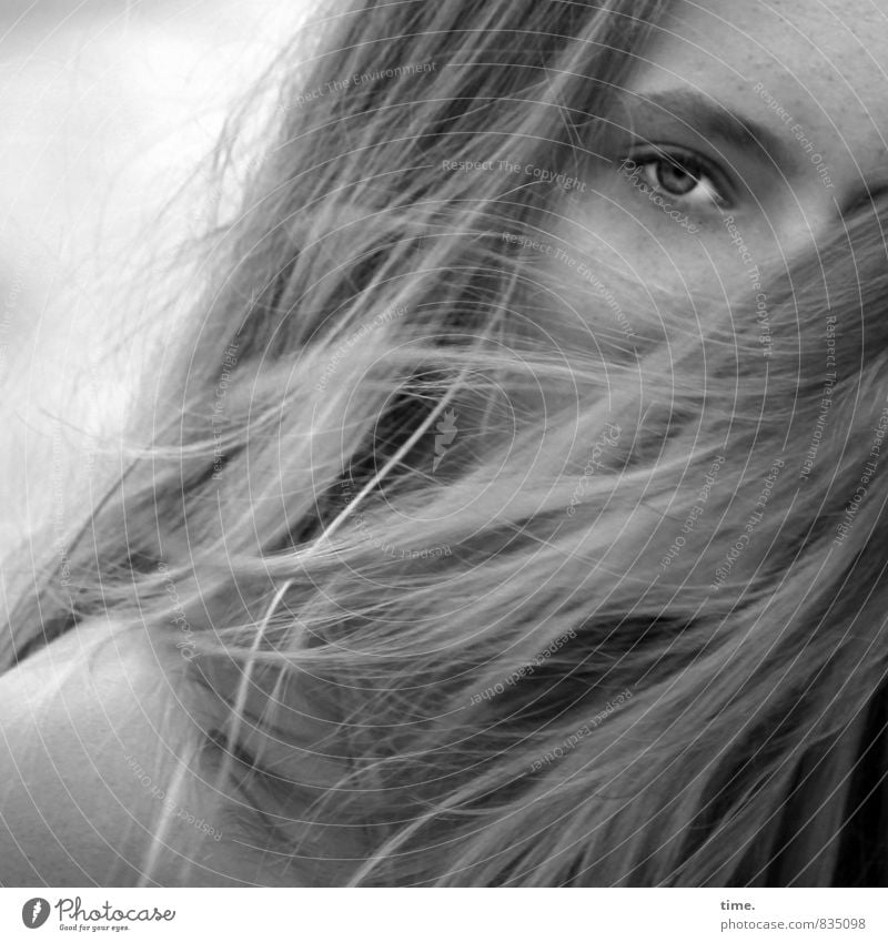 . Feminine Skin Head Eyes 1 Human being Blonde Long-haired Observe Elegant Curiosity Beautiful Warmth Wild Soft Emotions Romance Watchfulness Interest Movement