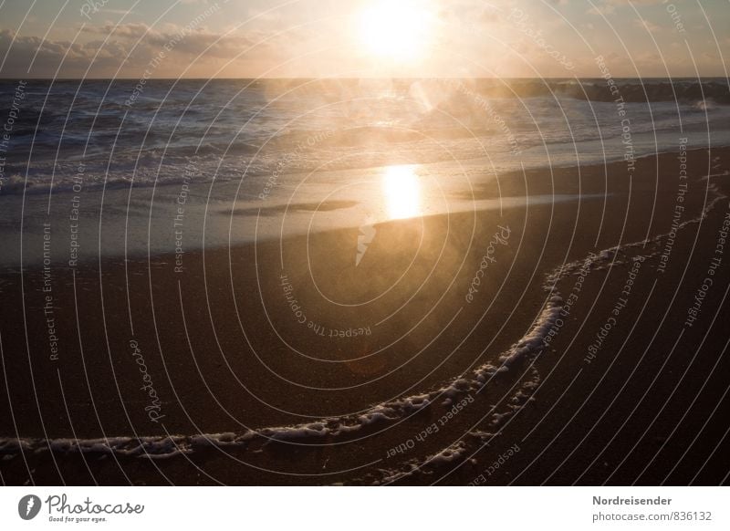 Salt on the lens Vacation & Travel Far-off places Freedom Summer Sun Beach Ocean Nature Landscape Elements Air Water Beautiful weather Waves Coast North Sea