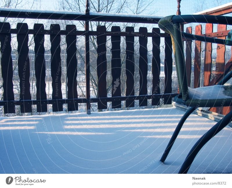 balcony chair Balcony Fence Living or residing wallow Snow