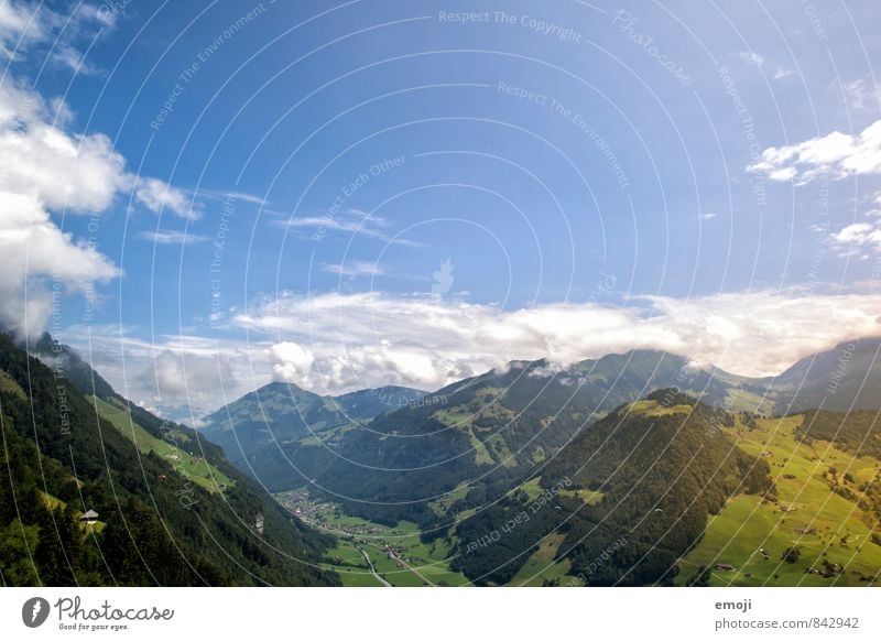 Suisse Environment Nature Landscape Sky Beautiful weather Alps Mountain Natural Blue Switzerland Colour photo Multicoloured Exterior shot Deserted Day