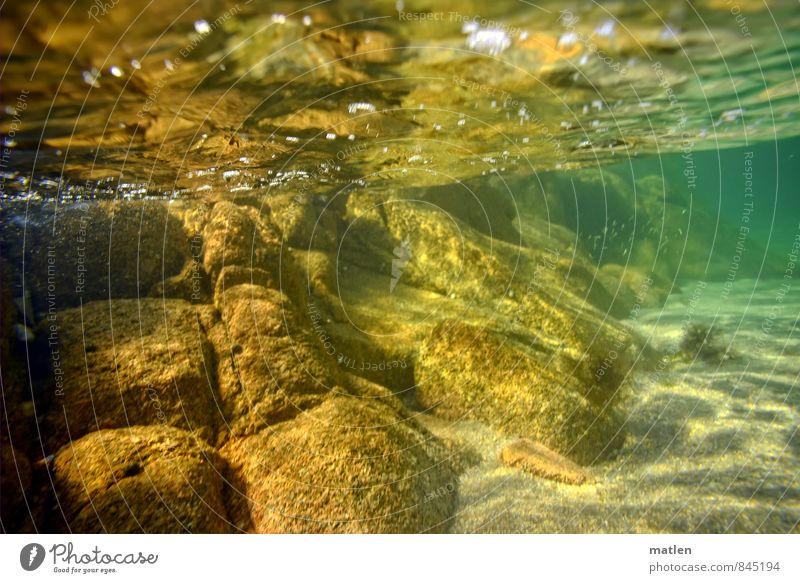 Atlantic Landscape Sand Water Ocean Deserted Brown Yellow Green Underwater photo Stone Surface of water Reflection Rock Clarity Perspective Colour photo