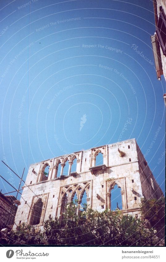 ruin Croatia Ruin Historic Ancient Worm's-eye view Fortress Lomography Castle