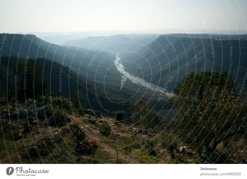 over mountain and valley Vacation & Travel Tourism Trip Adventure Far-off places Freedom Summer Summer vacation Sun Environment Nature Landscape Sky