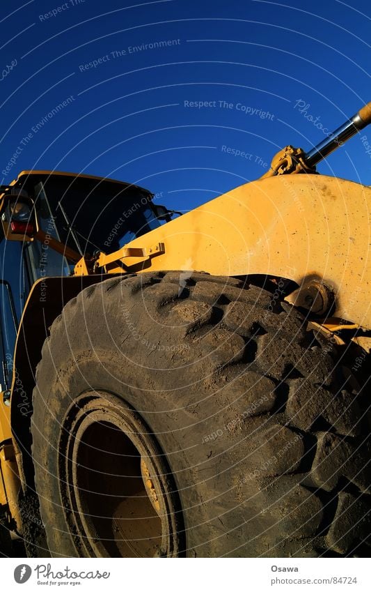 Big Boys Toys Bulldozer Excavator Construction machinery Vehicle Silhouette Tire Yellow Heavy Driver's cab Construction site Machinery Power Force