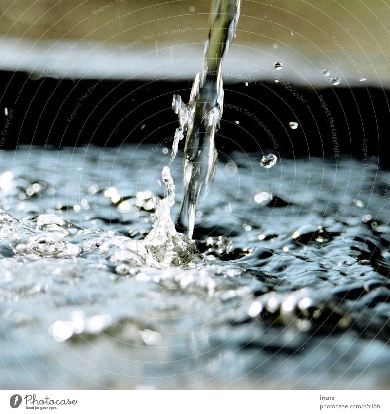 water inflow Well Depth of field Square Bubbling Collision Frozen Water Drops of water